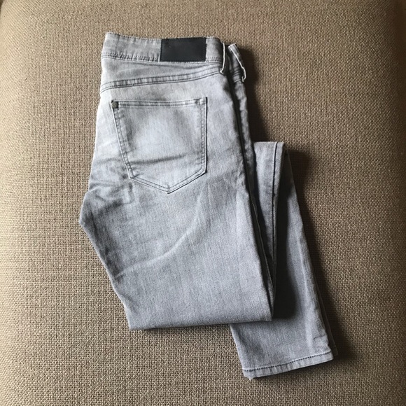 H&M Grey Skinny Low Waist Jeans, Size 28 - Picture 2 of 5
